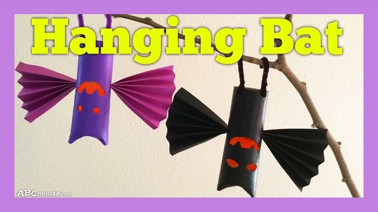 Halloween Craft Activity for Kids: Hanging Bat by ABCmouse.com