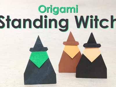 Halloween Origami Tutorial: Standing Witch (Francesco Mancini)