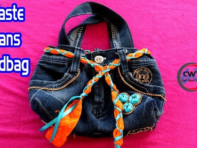 Handbag | Waste Jeans Handbag | Handbag Making | DIY | Kaivinai Porutkal Tamil | Craft Work Tamil