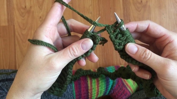 How I knit 1x1 ribbing in Combined Continental