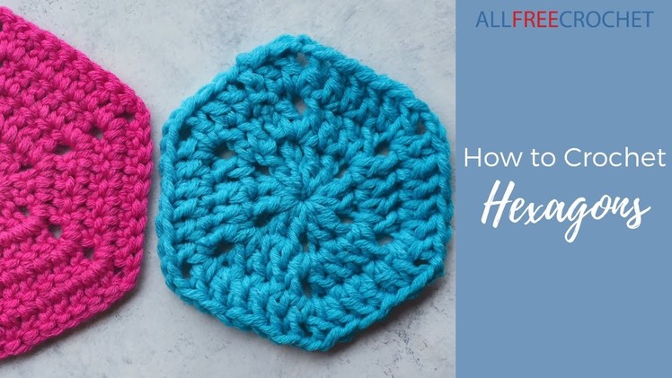 How to Crochet a Hexagon (Granny Square)
