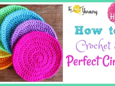How to Crochet a Perfect Circle -  LEFT HANDED