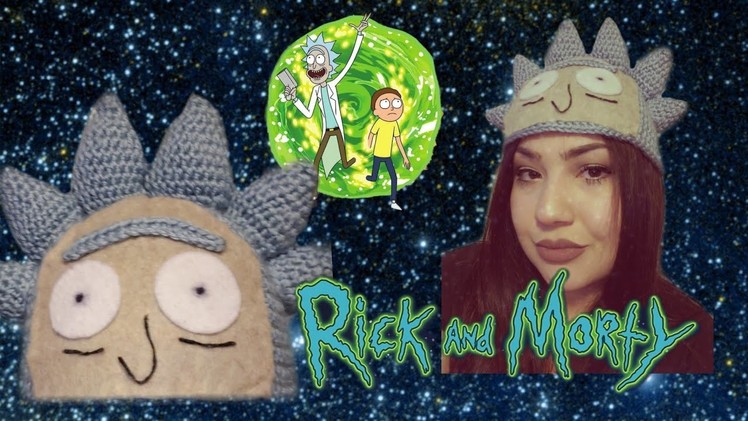 How to crochet a rick and morty hat beanie tutorial