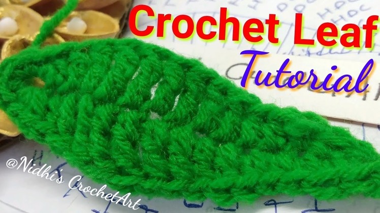 How to Crochet Leaf Step by Step Explanation for Beginners