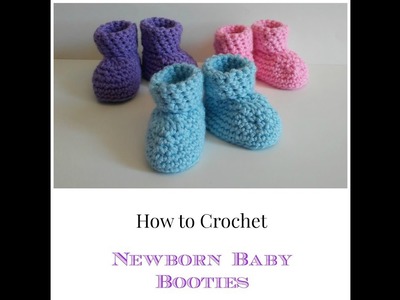 How to Crochet Newborn Baby Booties