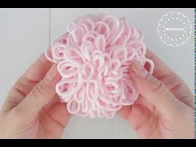 How to crochet single loop stitches in rounds, increase and decrease