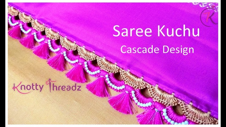 How to do Crochet Saree Tassels | Saree Kuchu | Cascade Crochet Design | www.knottythreadz.com