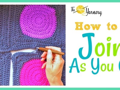 How to Join As You Go - Solid Granny Squares & Circles to Squares
