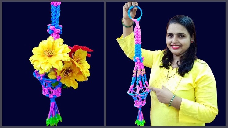 How to Macrame Flower Hanging