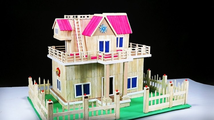 How to Make a Beautiful Popsicle Stick House
