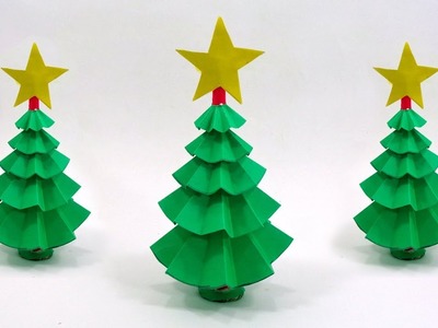 How To Make a Christmas Tree out of Paper for Christmas Decorations