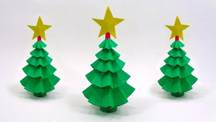 How To Make a Christmas Tree out of Paper for Christmas Decorations