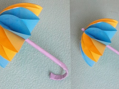 How to make a paper Umbrella with colour paper ||  DIY paper craft for kids