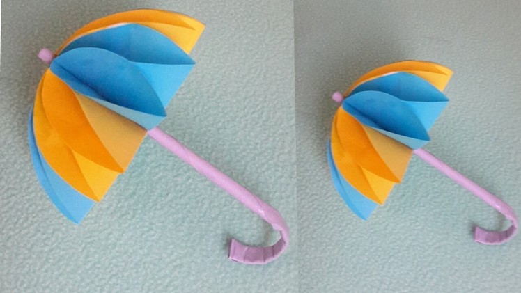 How to make a paper Umbrella with colour paper ||  DIY paper craft for kids