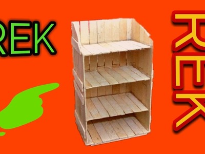 How to make a popsicle stick Rack