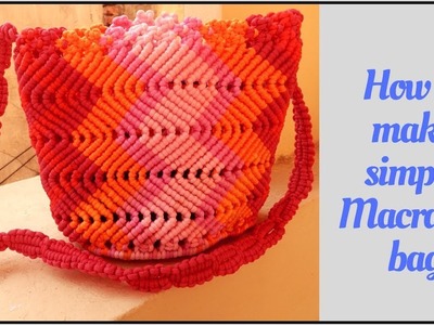 How to make macrame bag with belt | Advance project|Tutorial