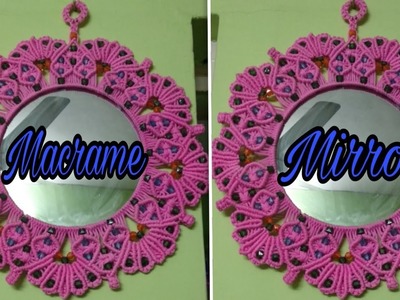 How to make macrame flower, heart ???? design mirror diy.