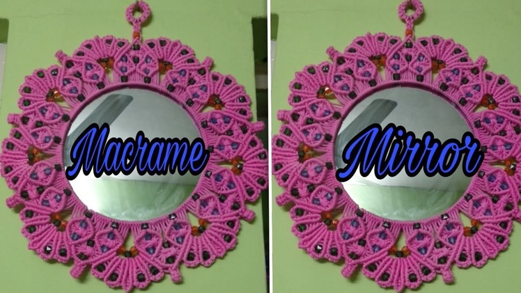 How to make macrame flower, heart ???? design mirror diy.