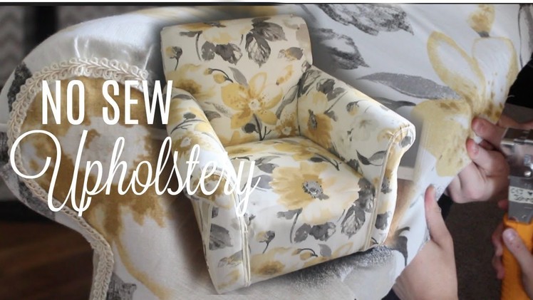 HOW TO REUPHOLSTER A CHAIR. NO Sew!. Next Level Lifestyle Series