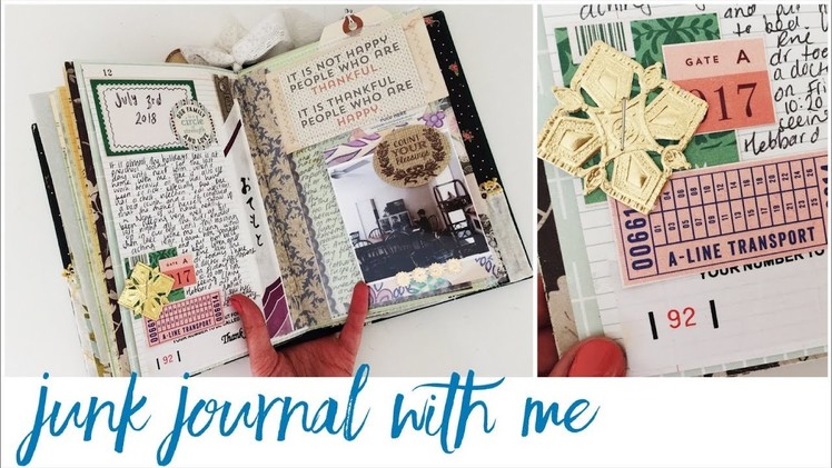 Junk Journal With Me - Ep 12 | Journalling Process Video