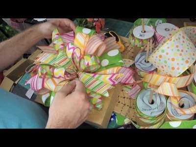 #live How to make a wreath bow