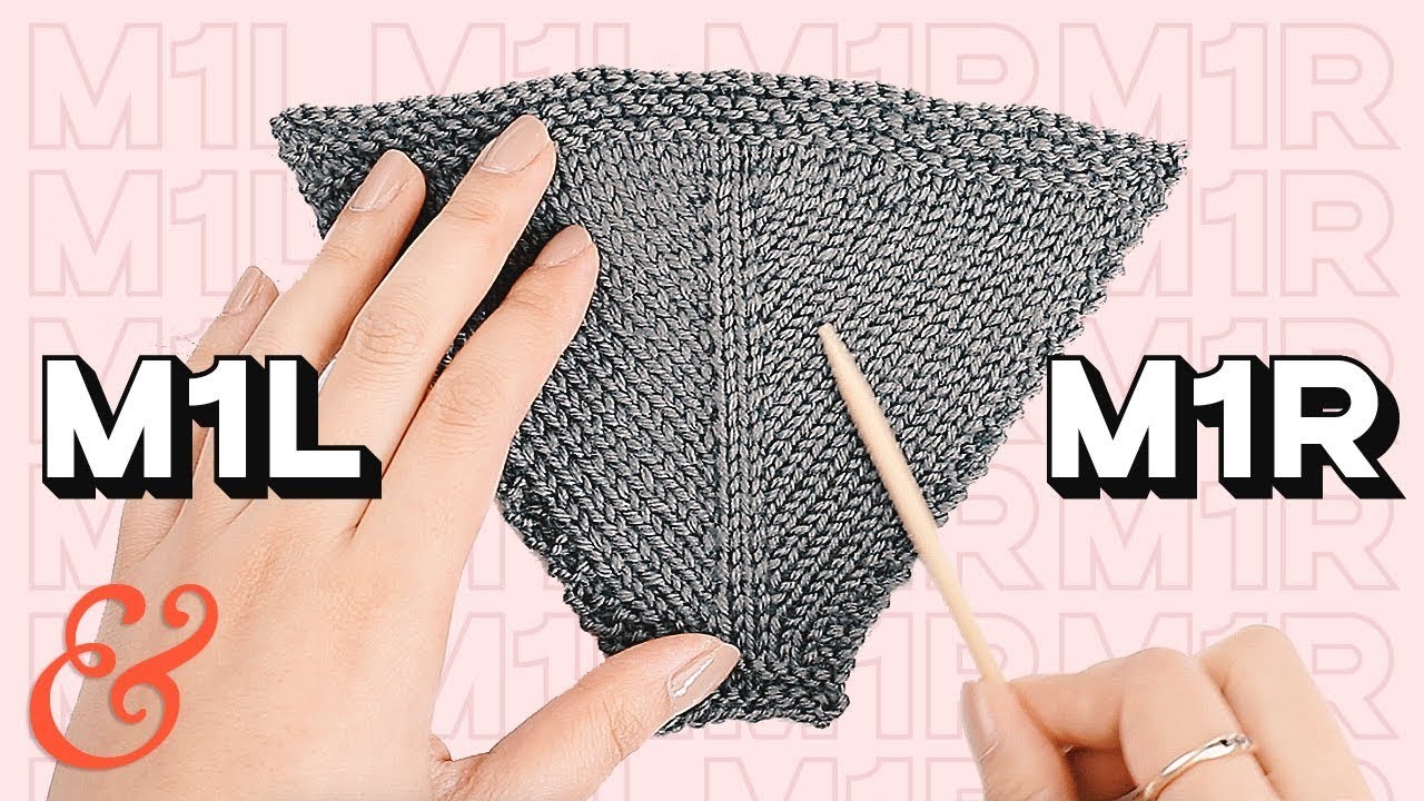 M1R and M1L Knitting Increase