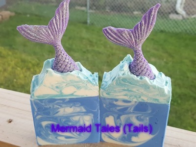 Making & Cutting mermaid tails (tales) cold process soap
