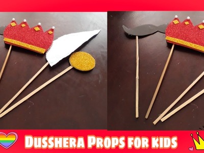 Navratri & Dusshera Crafts for kids | Props for kids| Quicky Crafts