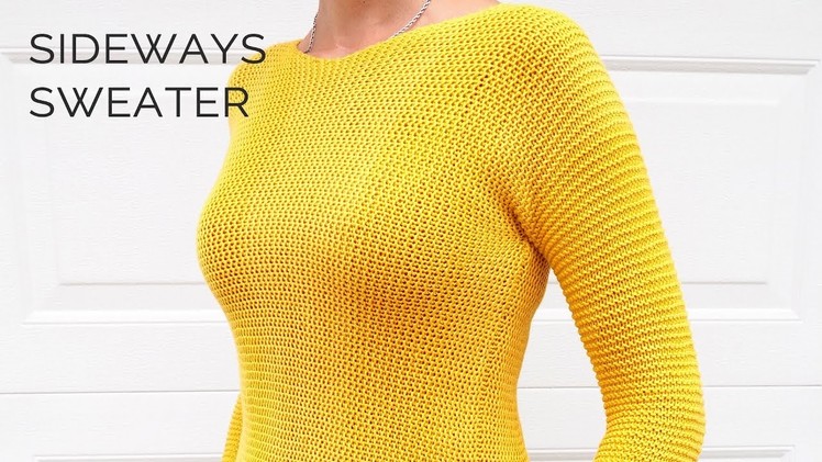 New pattern - Sideways Sweater