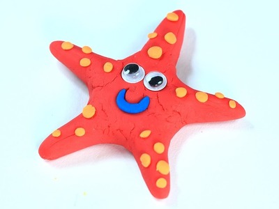 Play Doh Fish - Clay Starfish Making Step by Step