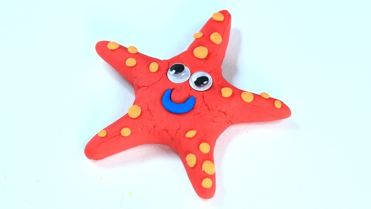 Play Doh Fish - Clay Starfish Making Step by Step