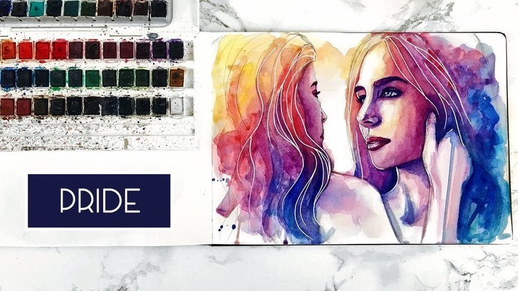 Pride | Time Lapse Watercolour Speed Painting