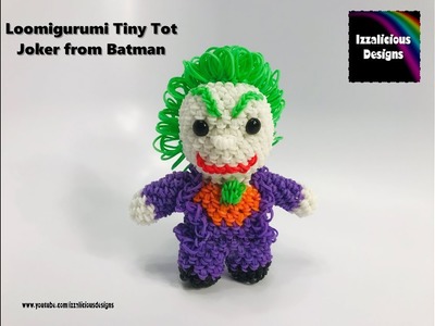 Rainbow Loom Loomigurumi Tiny Tot Joker from Batman. Tiny Tot Clown ,  made with loom bands