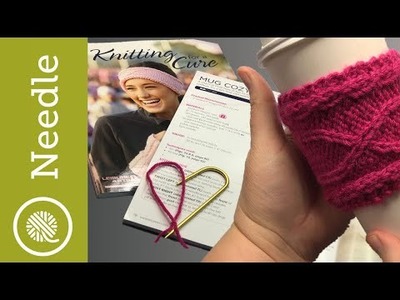 Reading Patterns | Ribbon Mug Cozy  - Knitting for a Cure