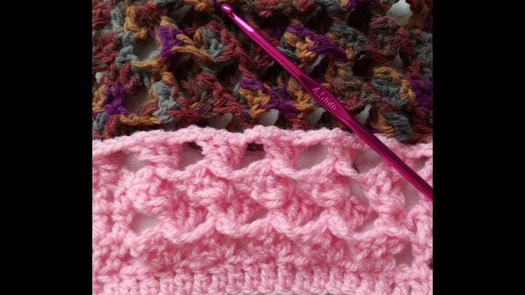 Reversible Twisted Granny Crochet Stitch by Crochet Nuts