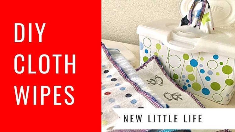 Serging Cloth Wipes - DIY Tutorial How to make cloth wipes for cloth diapering