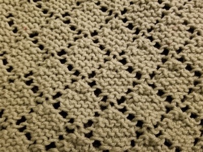 The Diamond Lace Garter Stitch Knitting Tutorial!