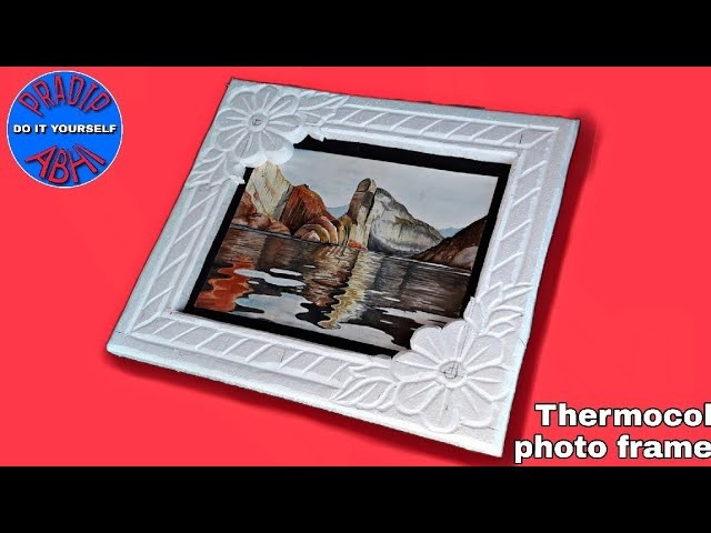 Thermocol photo frame