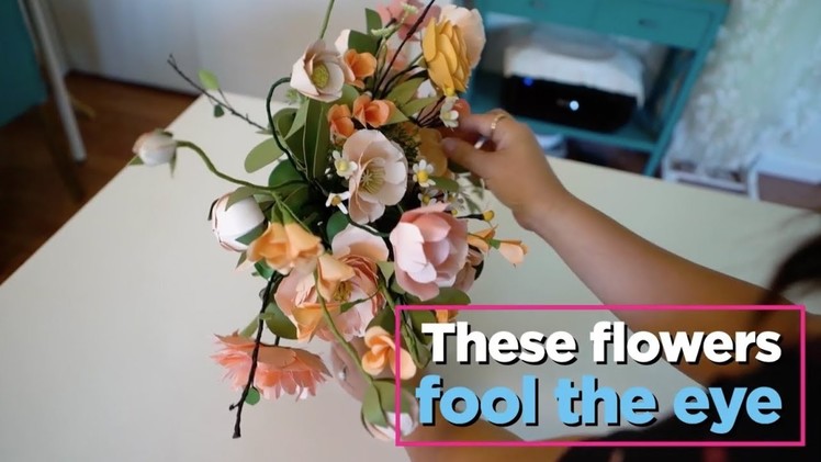 These DIY paper flowers fool the eye with stunningly realistic details