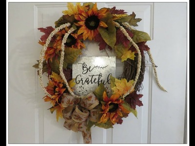 Tricia's Creations: Simple Fall Grapevine Wreath