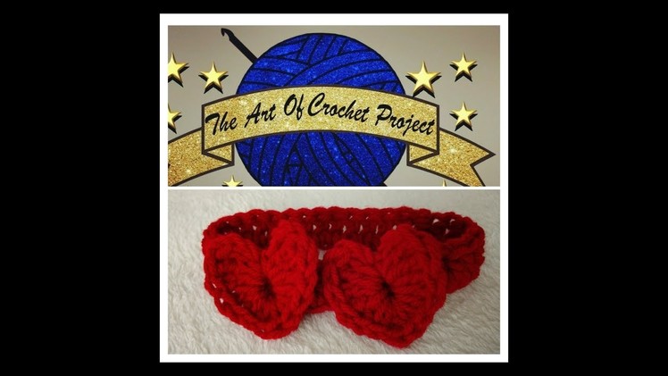 Two Hearts Headband For Advanced Beginners Crocheters