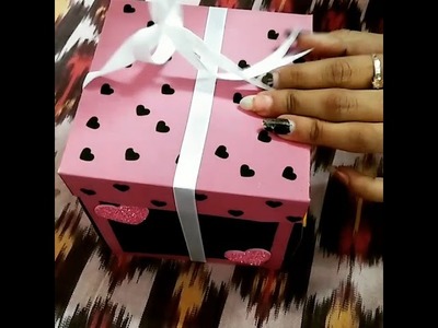 Valentines day special. Explosion box. .surprise gift pack.