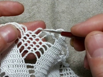 Whirl A Way doily, Round Doily tutorial - Part 2.2