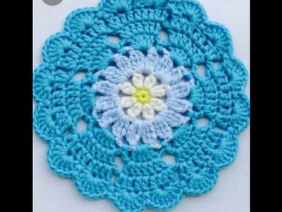Wow!!!Nice thalposh design.Woolen rumal(How to crochet rumal)