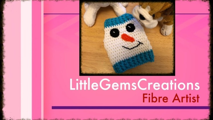 XS Snowman Dog Sweater - Crochet