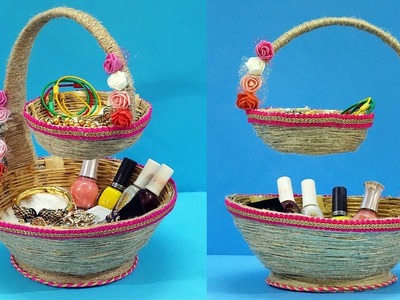 Amazing way to Reuse Old basket to make DIY Organizer | Easy Best out of Waste