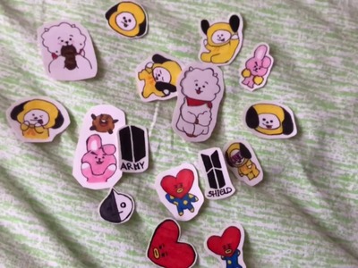 BT21 DIY STICKERS WITHOUT A PRINTER!
