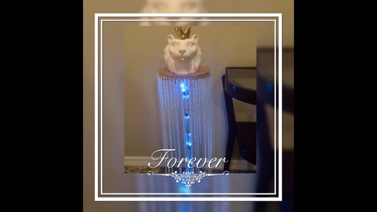 DIY Light Up Pedestal Stand Perfect Table For A Baby Shower Creating Elegance for Less  2018