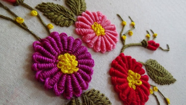 Hand Embroidery: Cone Bullion Knot Stitch