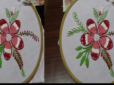 Hand Embroidery Kamali Work Flower Design by Amma Arts